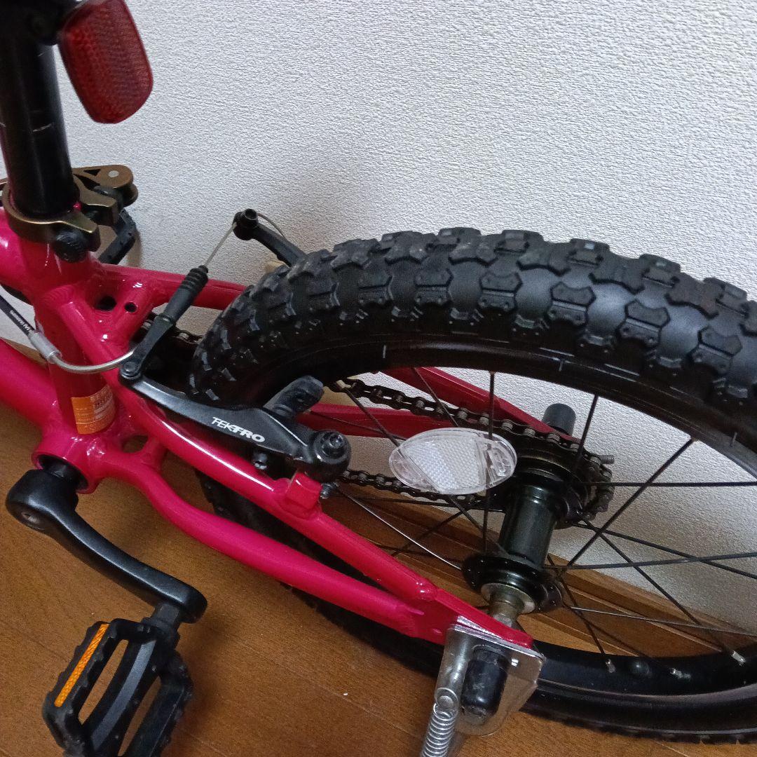 引き取り限定　室内保管　ヨツバサイクル ピンク 16インチ