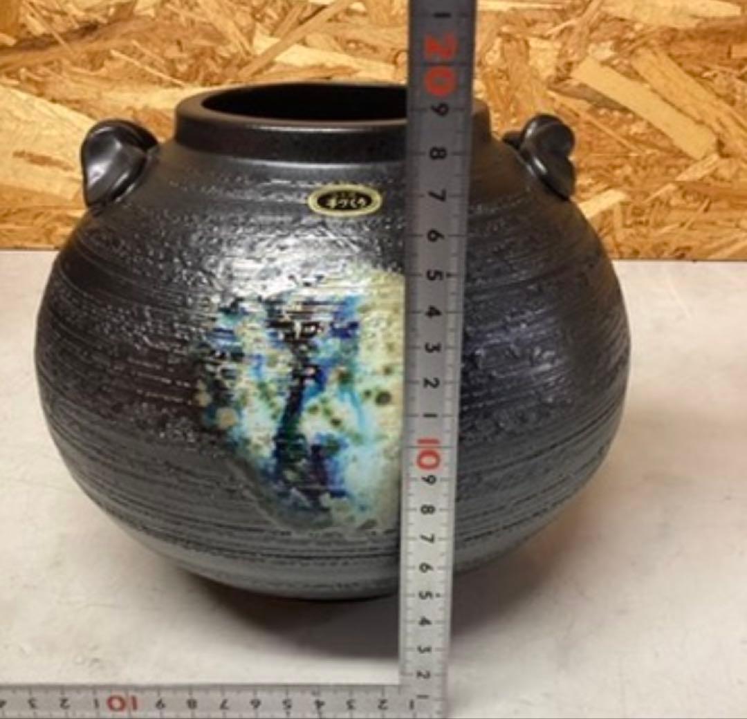 信楽焼 花瓶 和陶器 置物（O95)