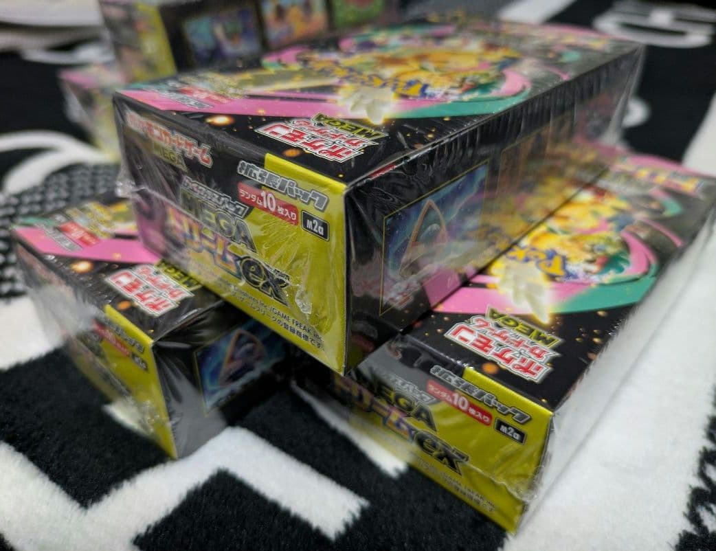 シュリンク付きポケモンカードゲーム MEGAドリームex 6box + 5パック