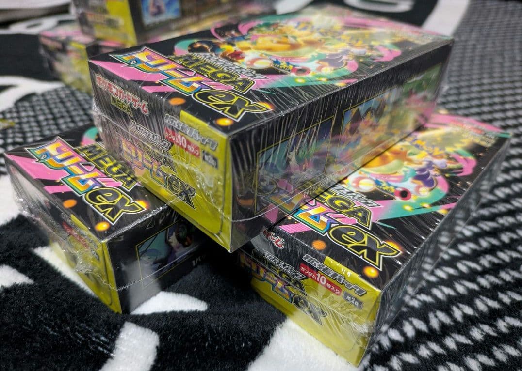 シュリンク付きポケモンカードゲーム MEGAドリームex 6box + 5パック