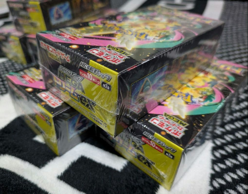 シュリンク付きポケモンカードゲーム MEGAドリームex 6box + 5パック