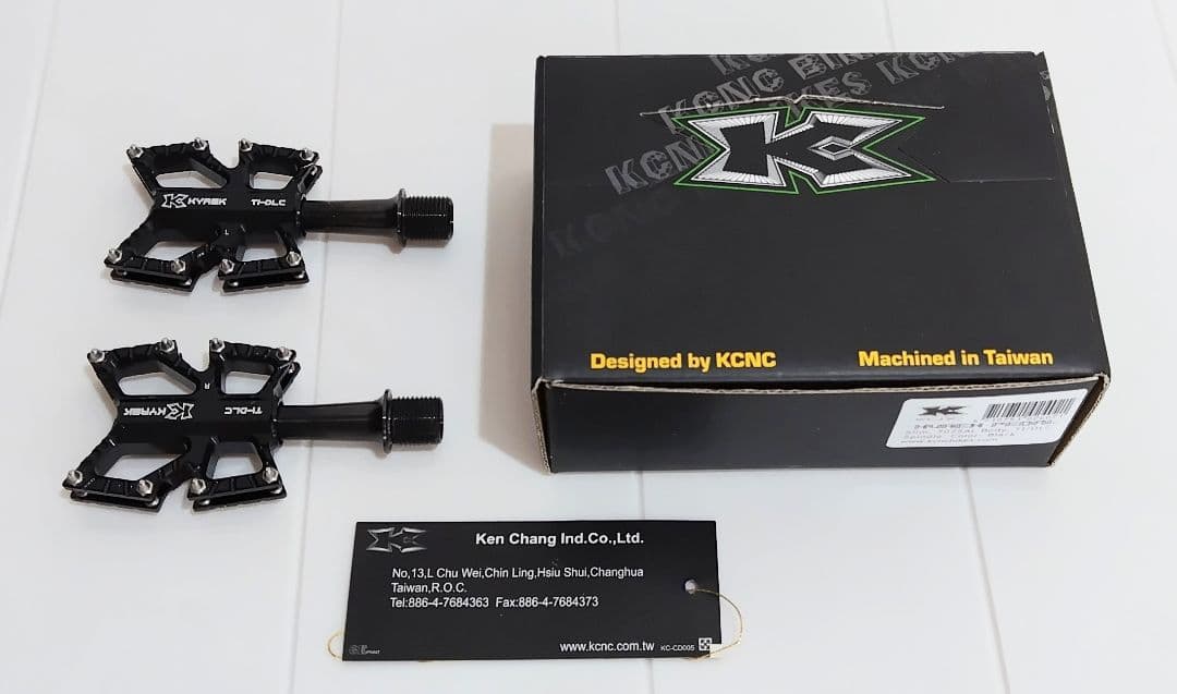 【未使用品】KCNC KYREX チタン スリムロードプラットフォームペダル