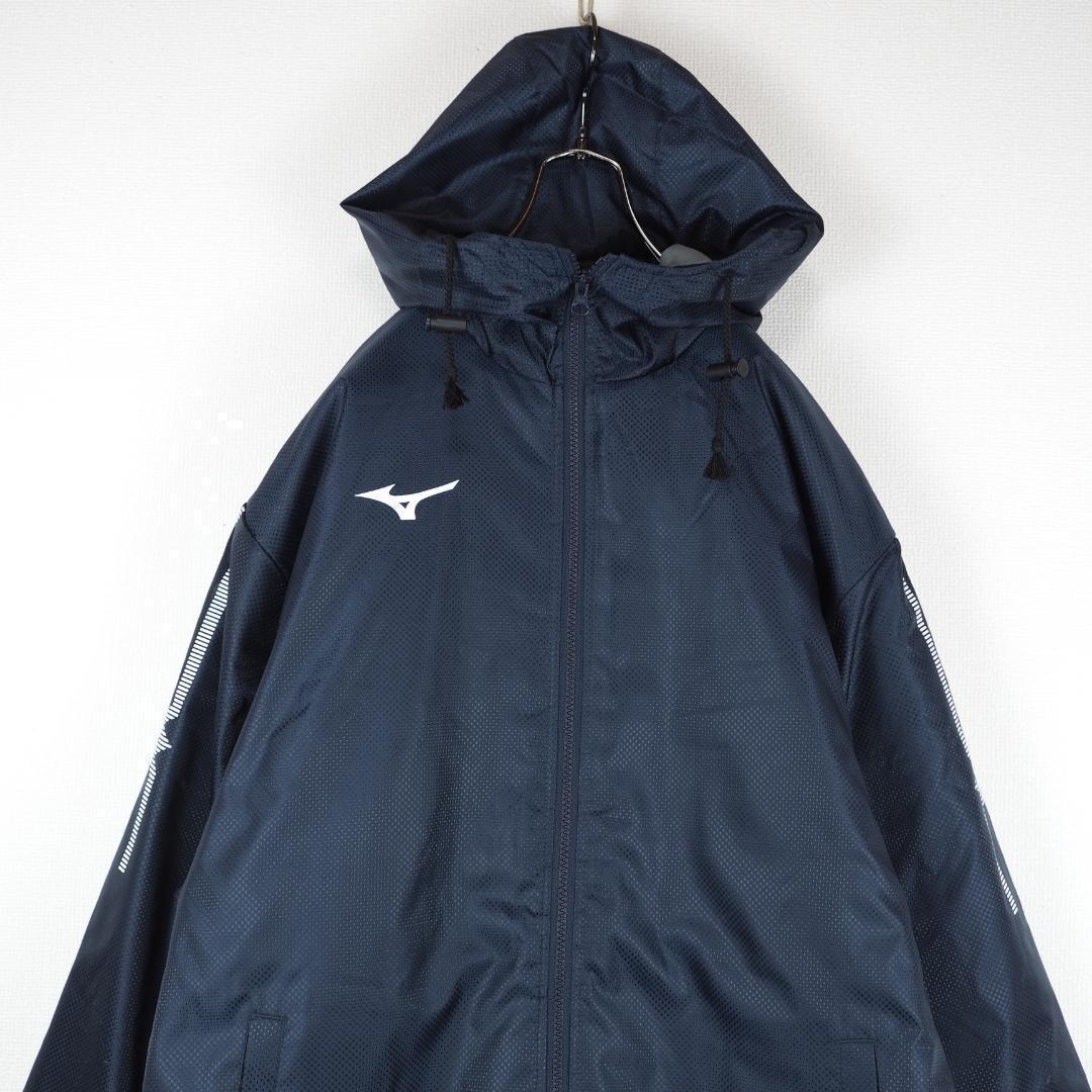 G6084*MIZUNO ミズノ 箱根駅伝 100回記念 中綿 ベンチコート 紺