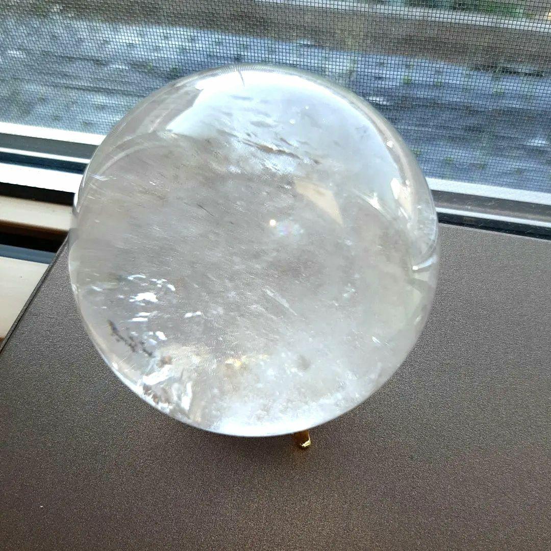 ヒマラヤ水晶　　スフィア　70mm　台座つき