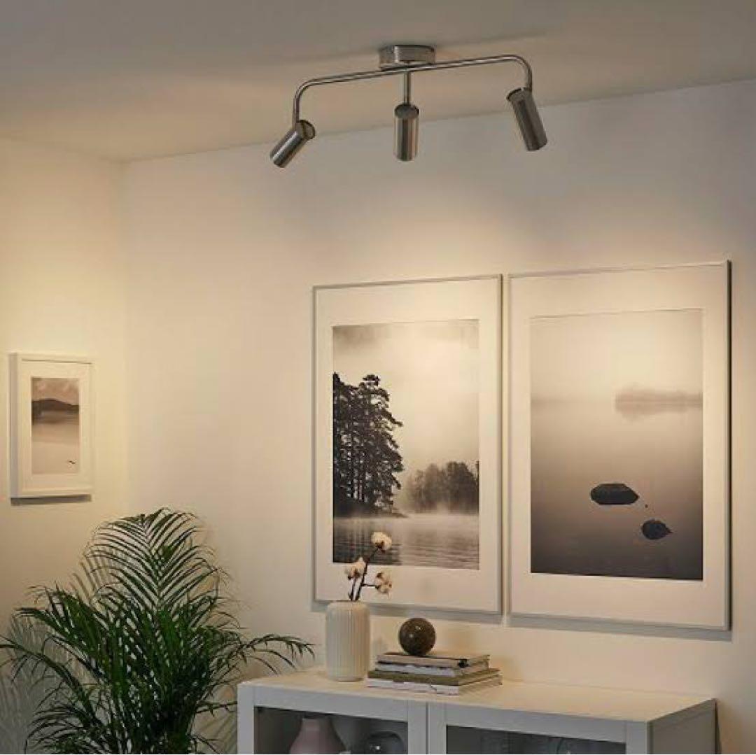 【最終値下げ】IKEA （ヴィッルモー）スポットライト LED電球付き