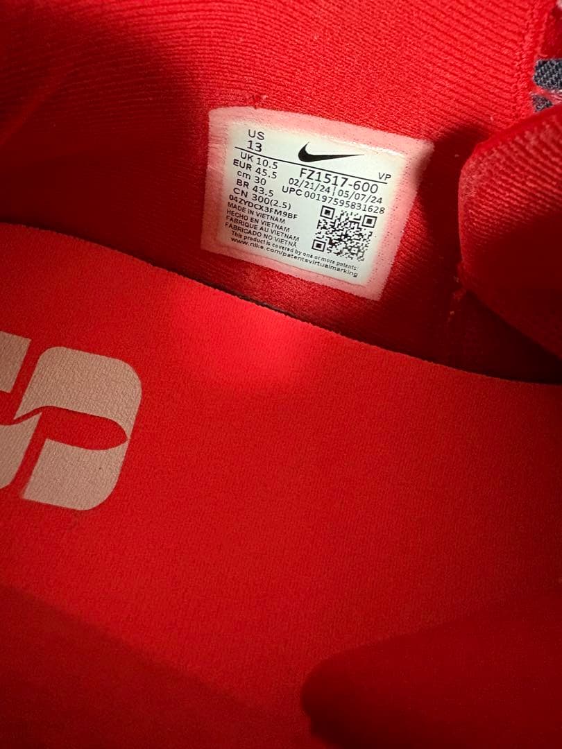 スニダン価格40000円Nike サブリナ2 Subrina2 レッド　30cm