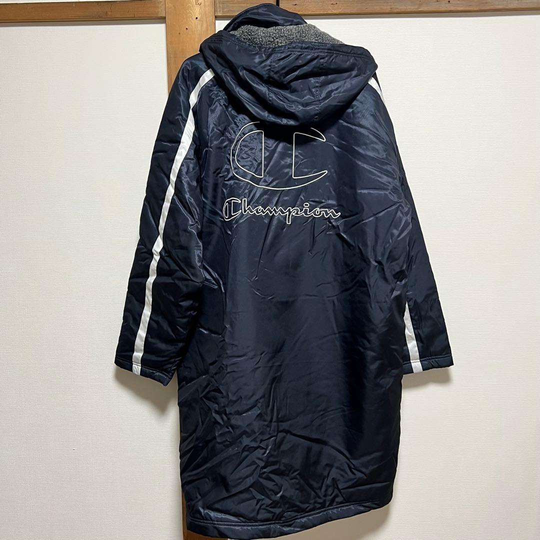 未使用品 Champion CJ1834 ベンチコート L ネイビー