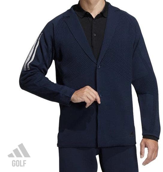 新品 アディダス ゴルフウェア PRIMEKNIT テーラードジャケットNV/L