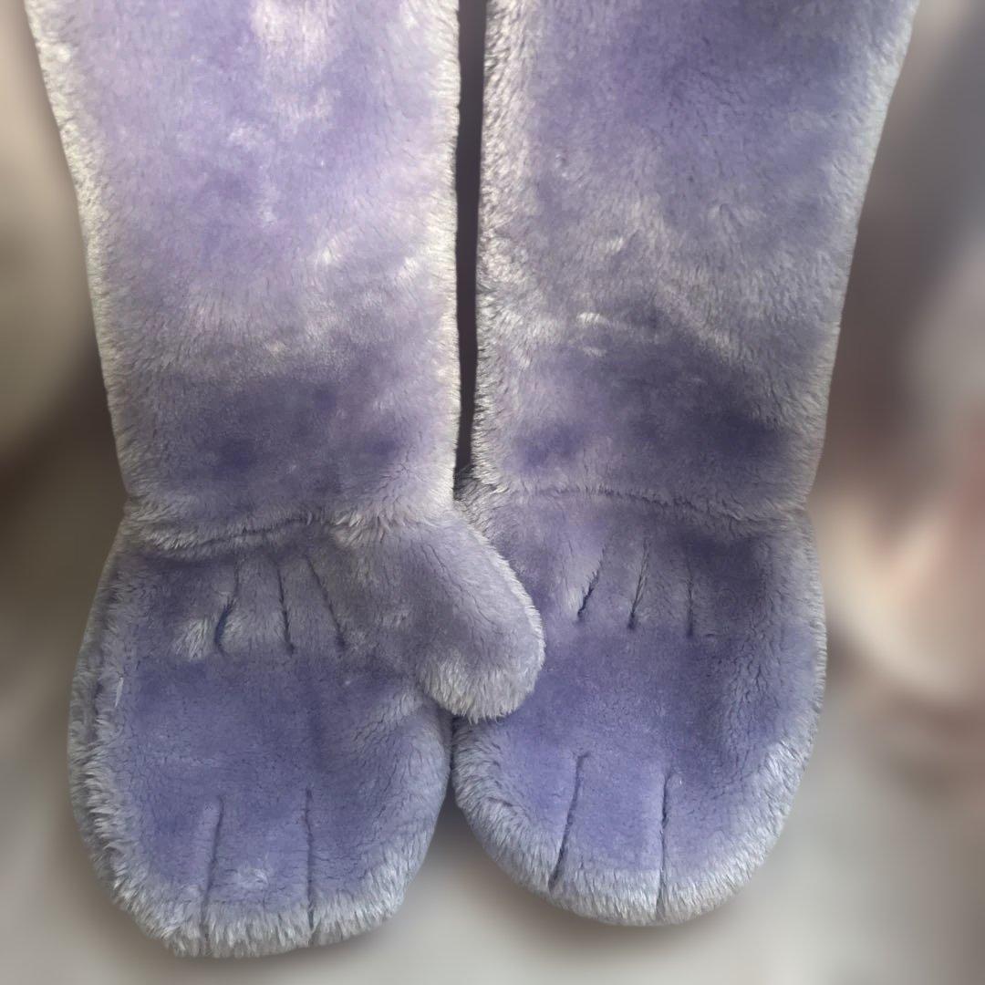 ミニー　ファンキャップ　マフラー　紫　ディズニー