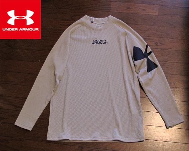 UNDER ARMOUR ゴルフ用モックネックシャツ XL ワッフル素材