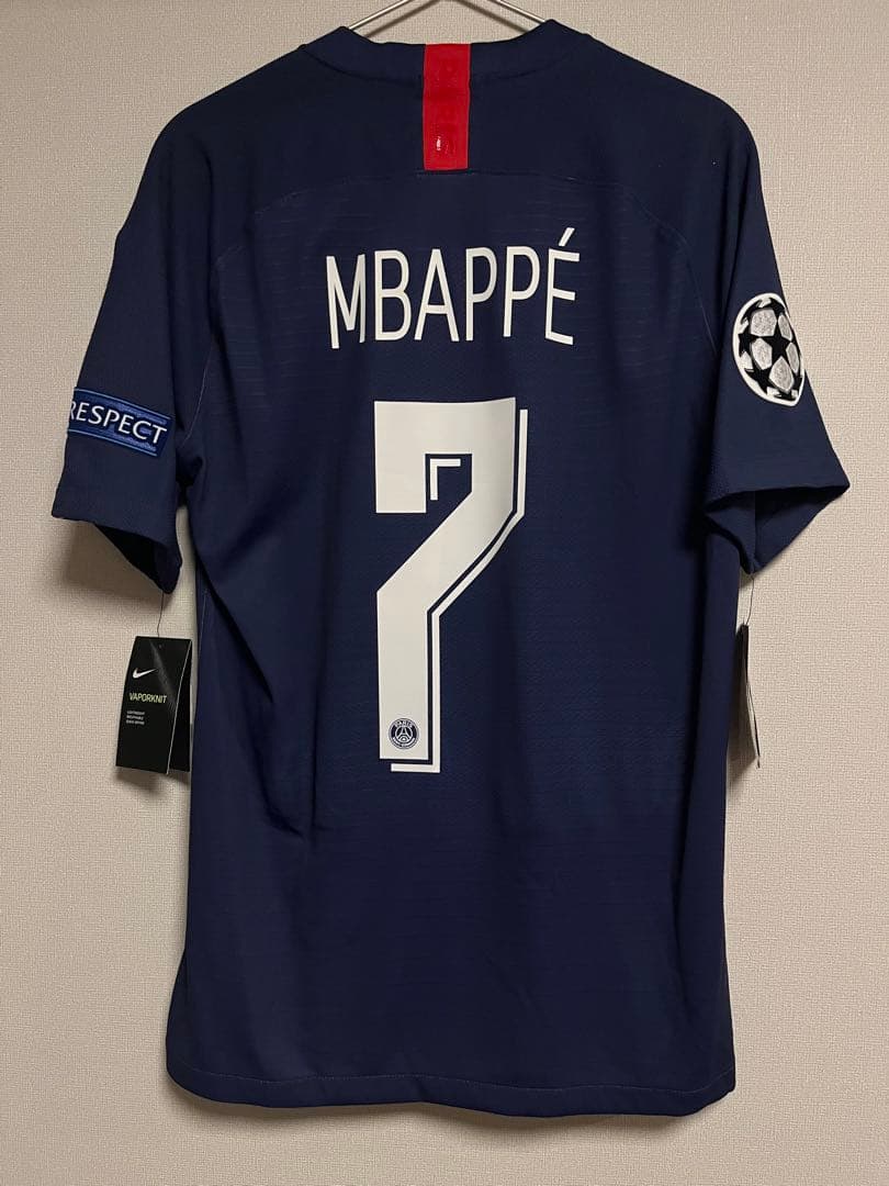 正規品　PSG 19-20 ホーム　オーセン　ムバッペ　CL仕様　MERCI付
