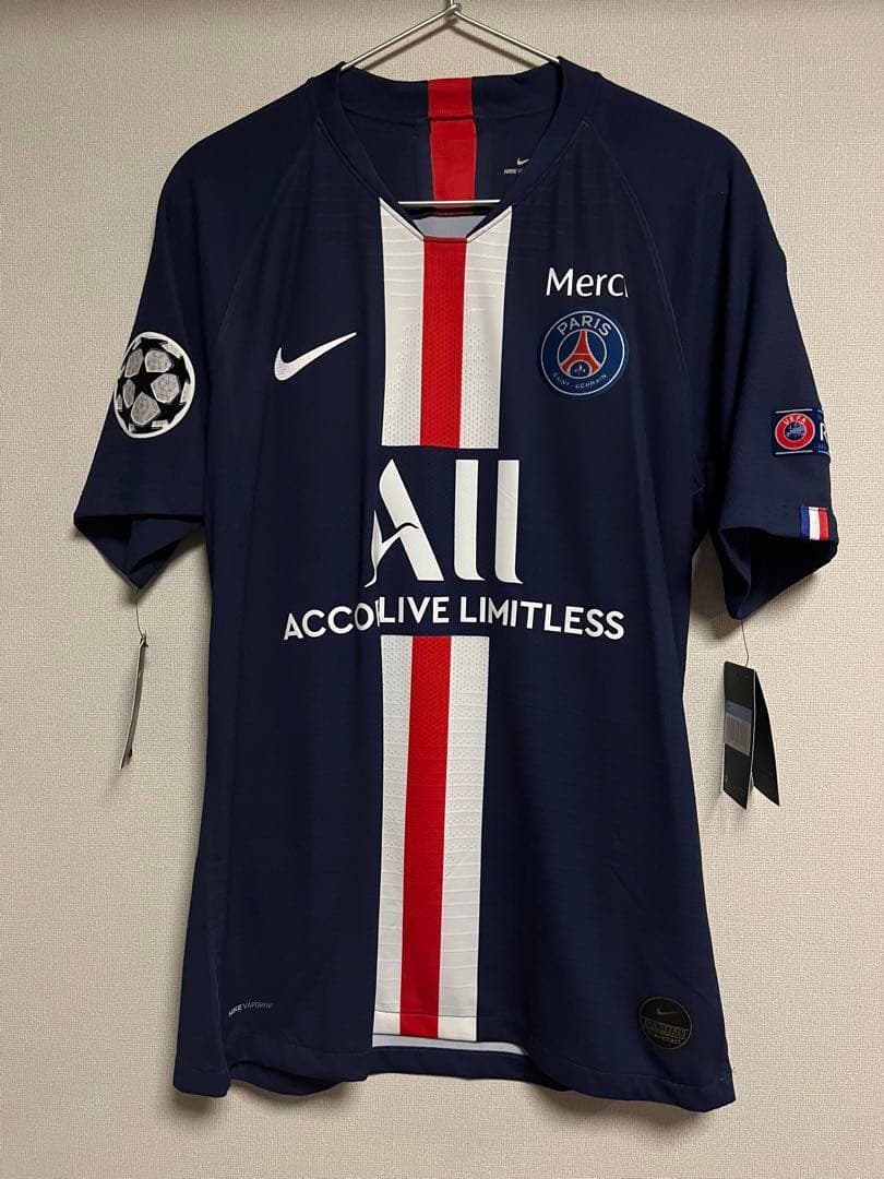 正規品　PSG 19-20 ホーム　オーセン　ムバッペ　CL仕様　MERCI付
