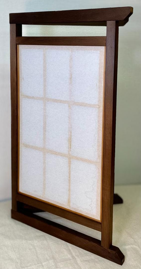 【書院組子 障子衝立】間仕切り　和モダン　焼杉　新品
