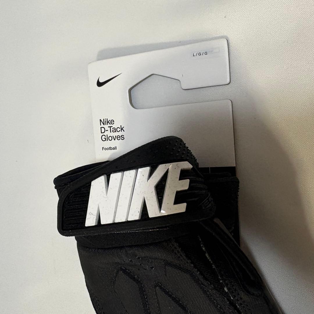 【新品】 アメフト NIKE D Tack 7.0　グローブ Black　L