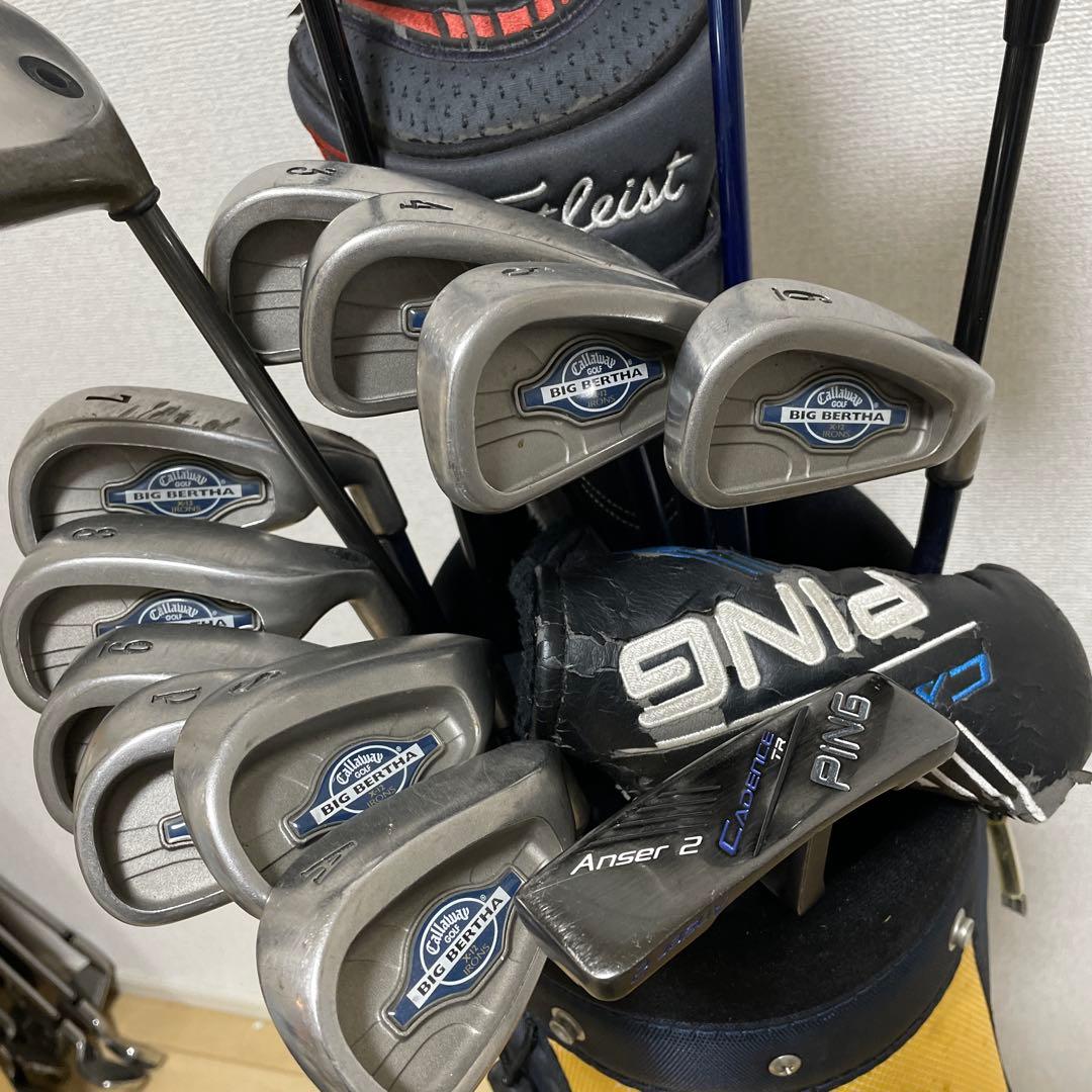 ゴルフクラブセット Callaway PING他15本 バッグ無し