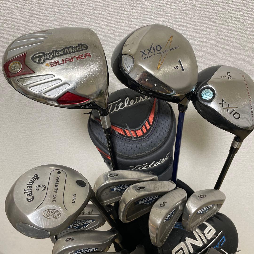 ゴルフクラブセット Callaway PING他15本 バッグ無し