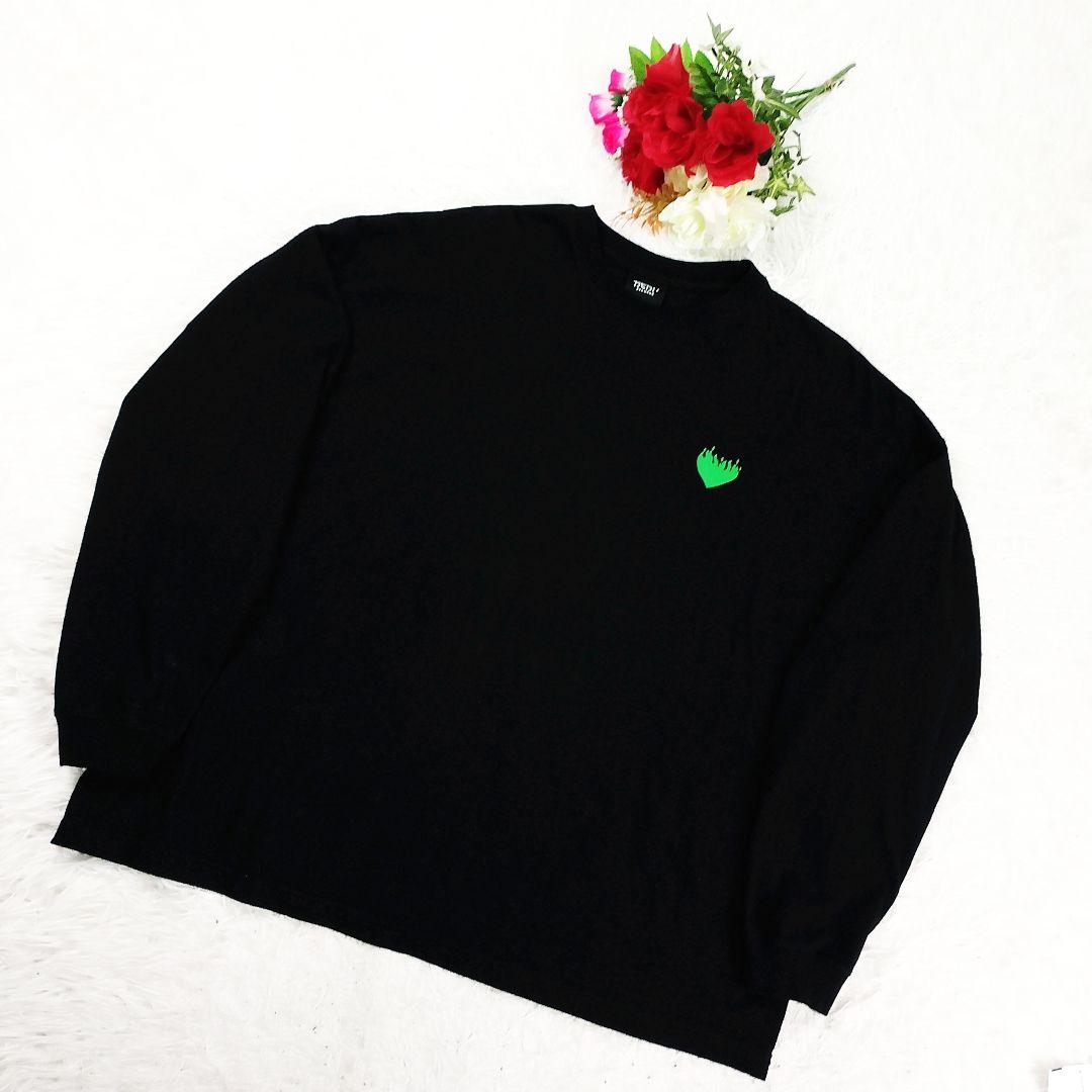 【美品】藤井風 燃えよ ツアー限定Tシャツ ロンT L 黒 両面プリント
