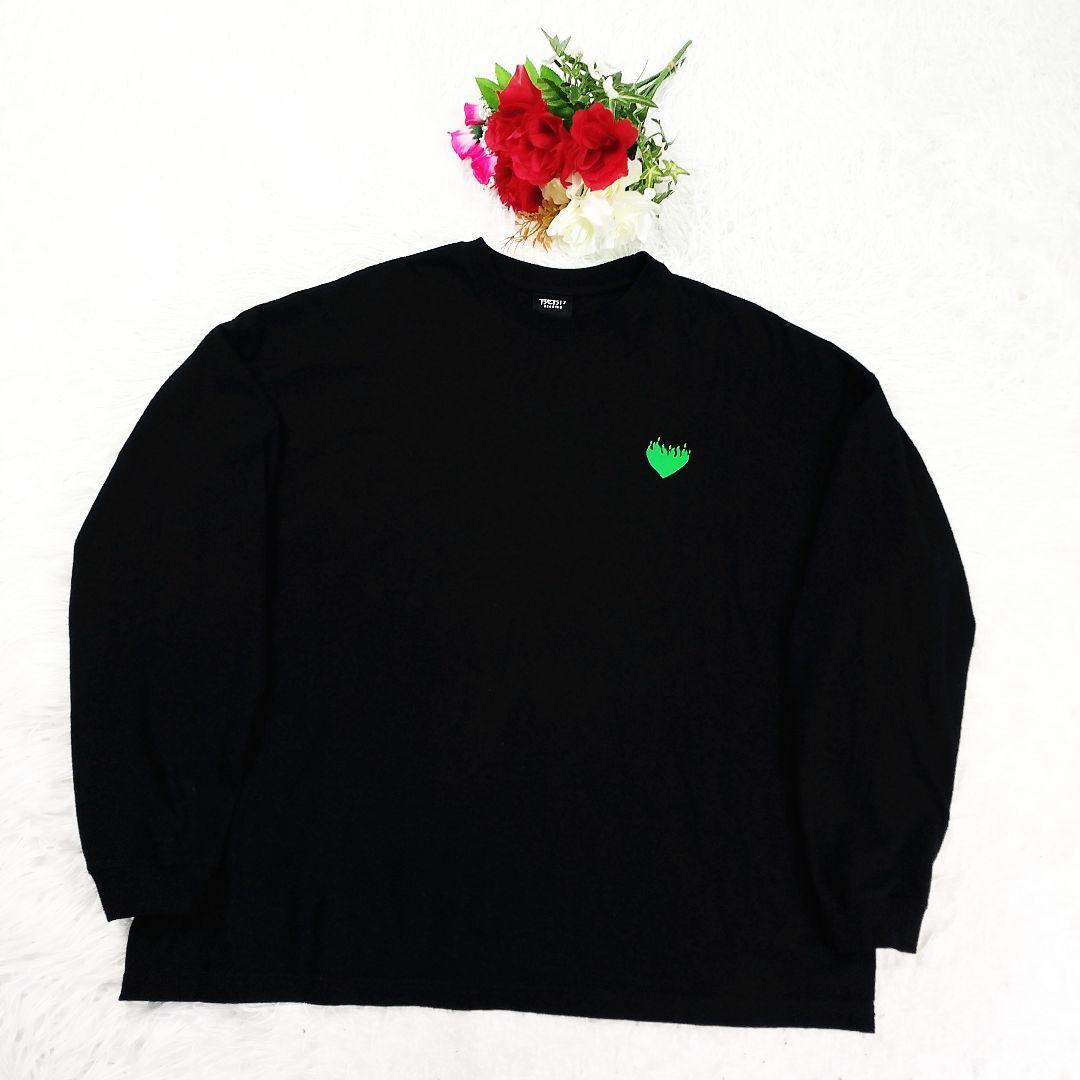 【美品】藤井風 燃えよ ツアー限定Tシャツ ロンT L 黒 両面プリント