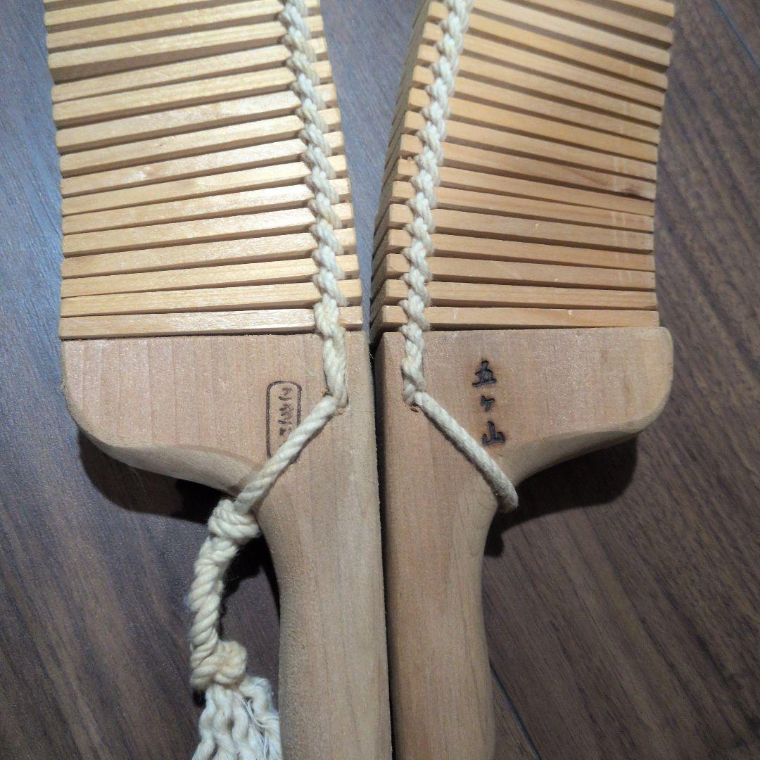 筑子　ささら　檜　越中　五ケ山 檜製 約73cm 伝統楽器 民芸品