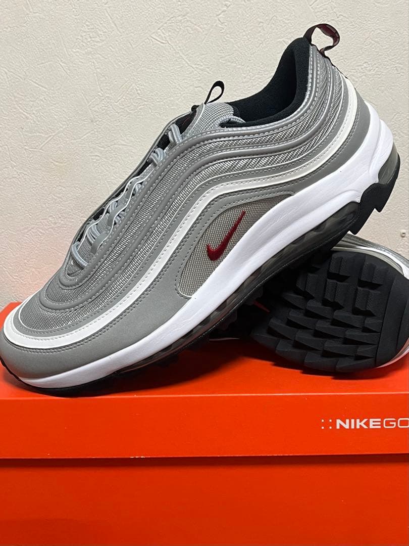 シューズ(男性用) Nike Golf Air Max 97 GOLF Silver Ballet