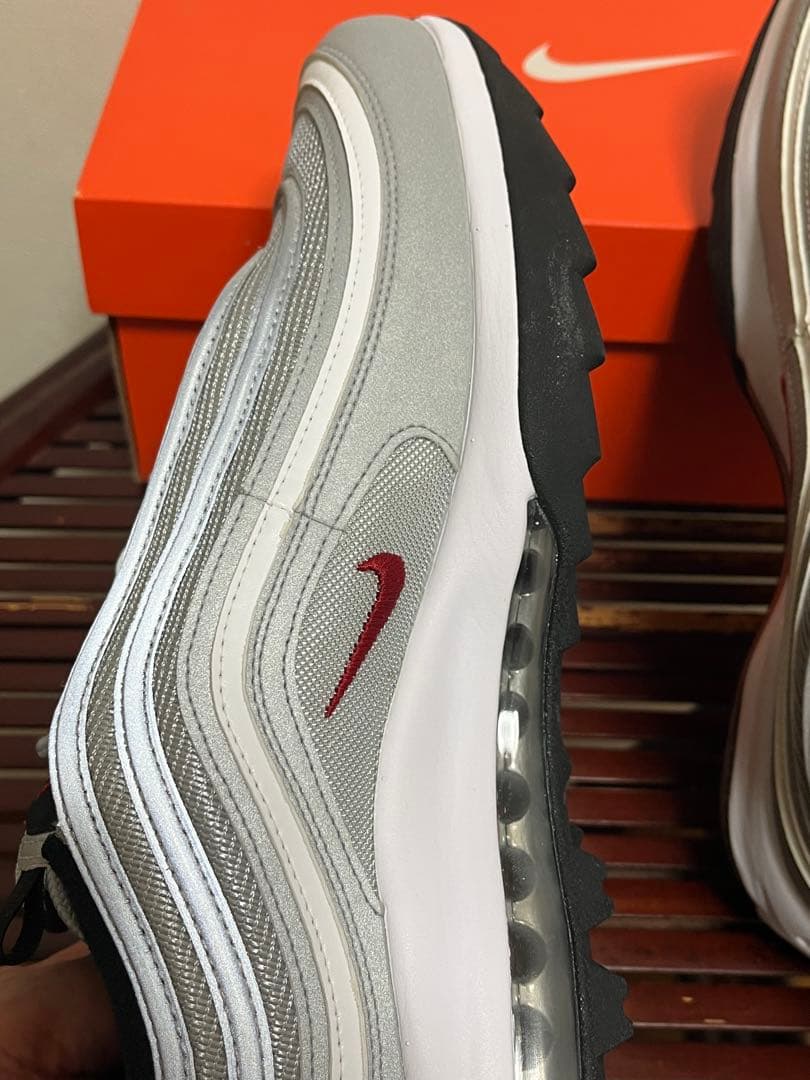 シューズ(男性用) Nike Golf Air Max 97 GOLF Silver Ballet