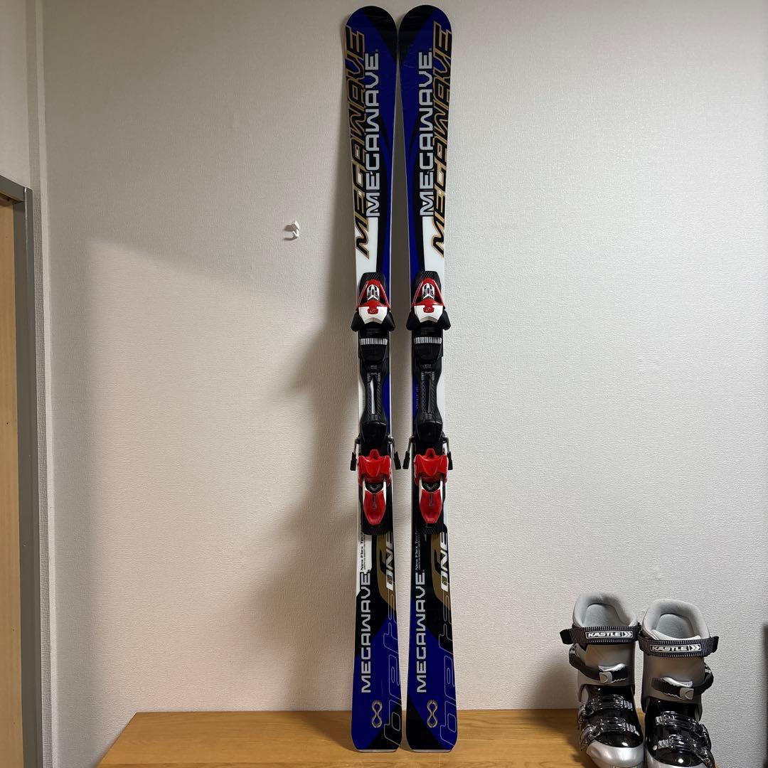MEGAWAVE 学生・レディース用スキーセット　24-24.5cm 158cm