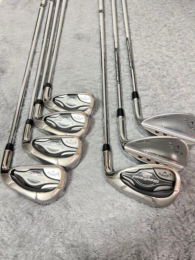 【送料込み】キャロウェイ右利き XRsteelhead フレックスＳ　フルセット