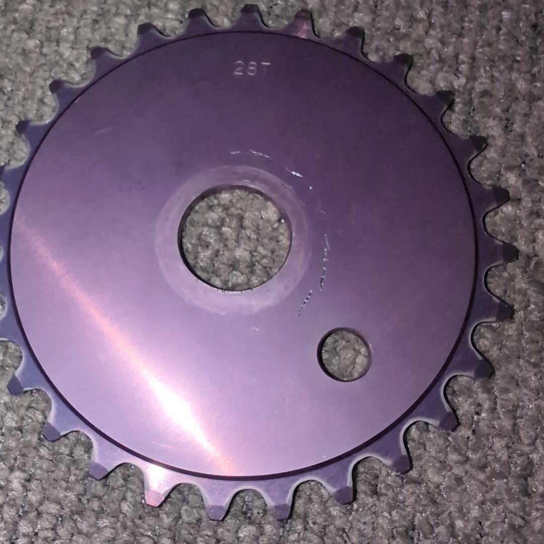 マジックフルーツ　BMX パープル ハート型スプロケット