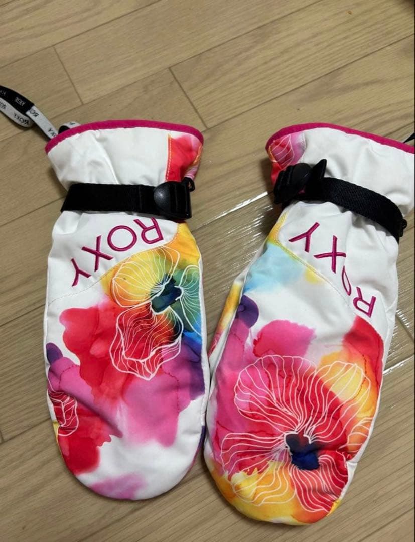 ROXY スノボウェア 4点セット ジャケット パンツ 手袋 ゴーグル ピンク