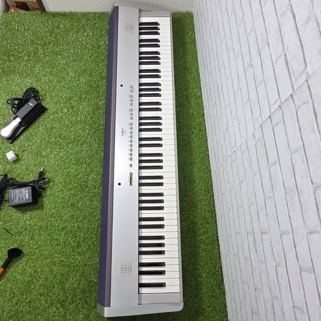 KAWAI ES1 88鍵盤キーボード シルバー スタンド アダプター ペダル