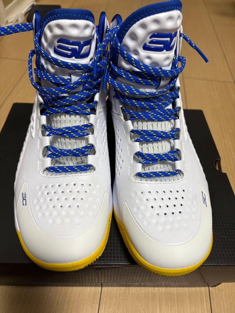 シューズ(男性用) Curry 1 Dub Nation White/Blue/Yellow