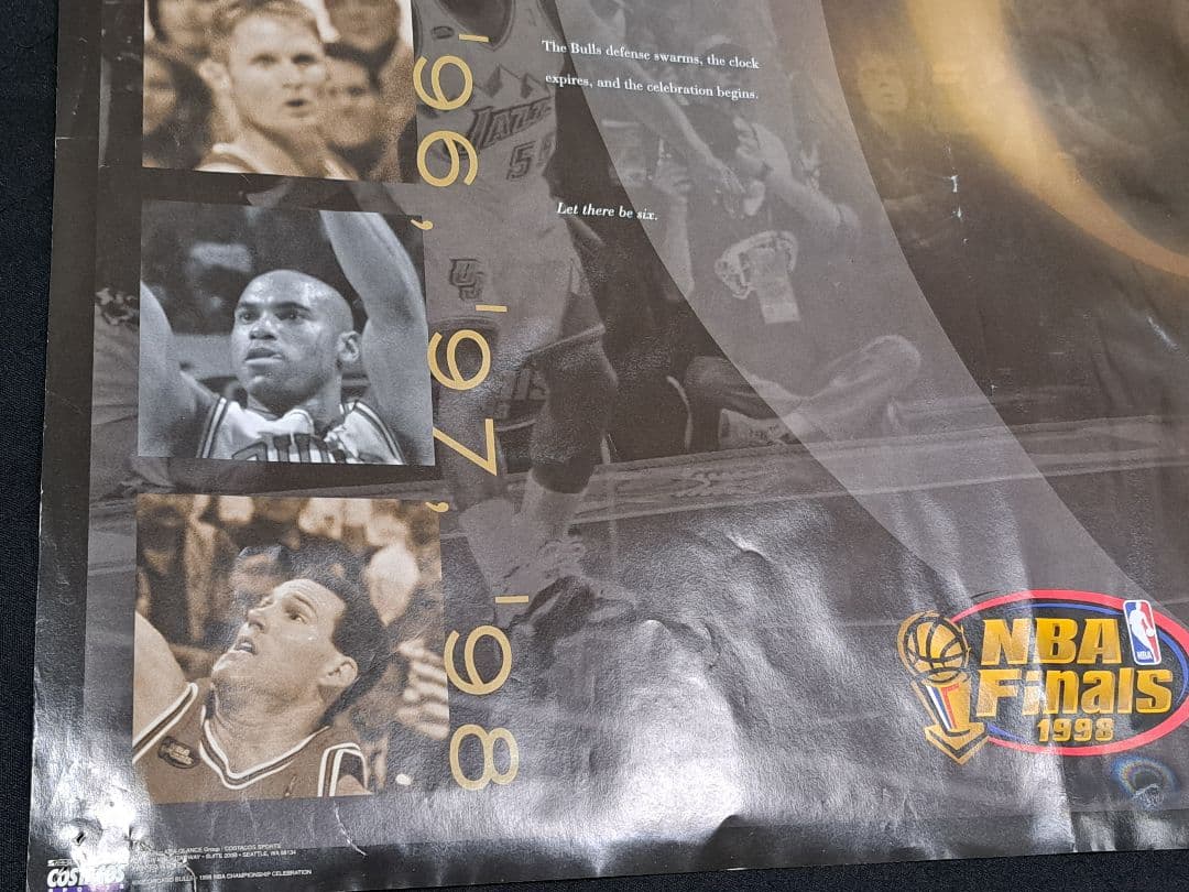 シカゴ・ブルズ NBAチャンピオン 特大ポスター88.5cm×58.5cm