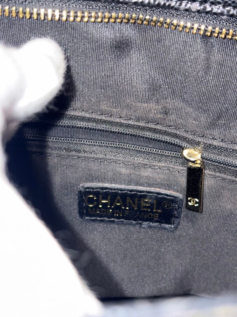 CHANEL ブラック キルティング トートバッグ　ノベルティー