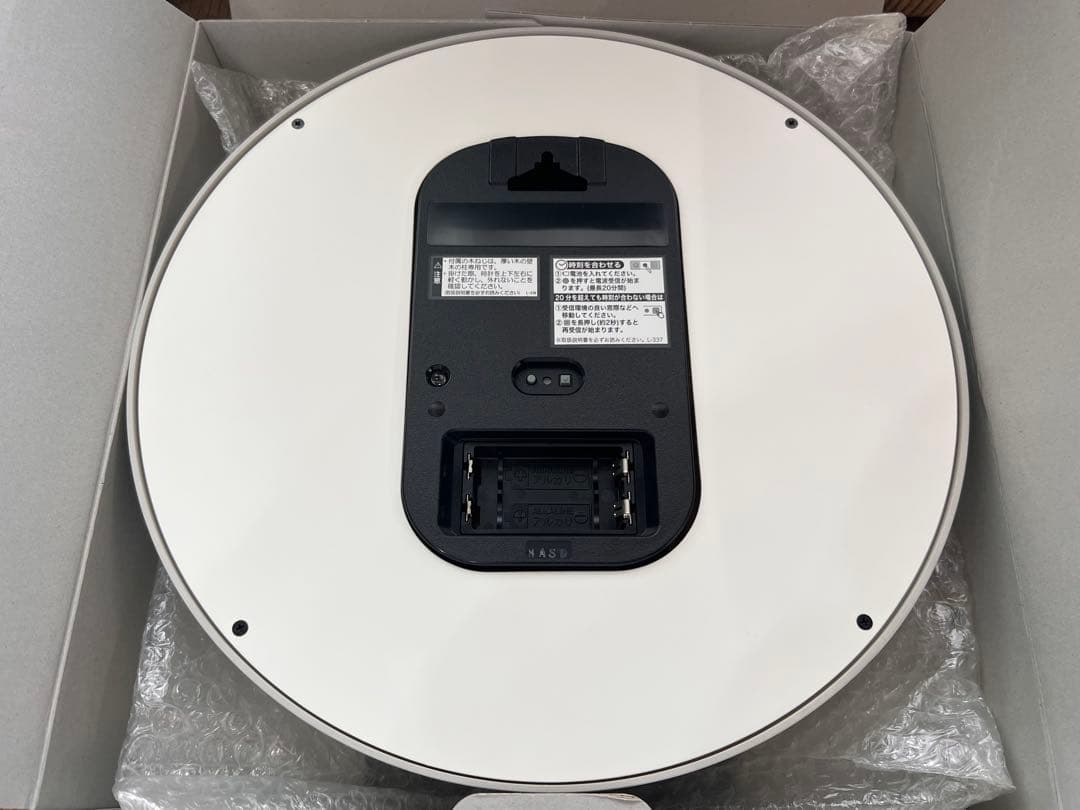 新品 未使用 レムノス ナンバーの時計 電波時計 掛時計