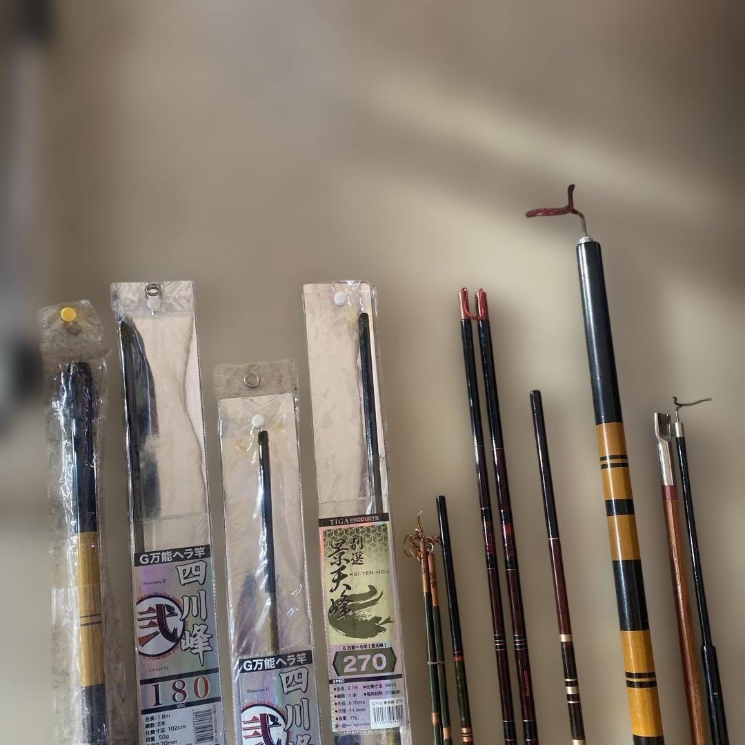 ヘラブナ竿 8本セット 3本未使用