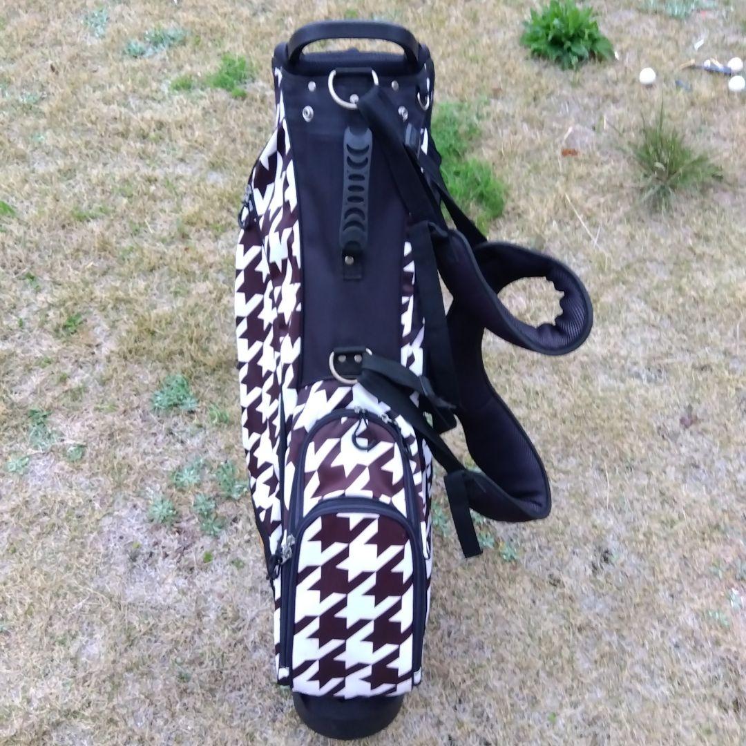 LoudMouth ゴルフバッグ ハウンドトゥース柄　ネームプレート付き
