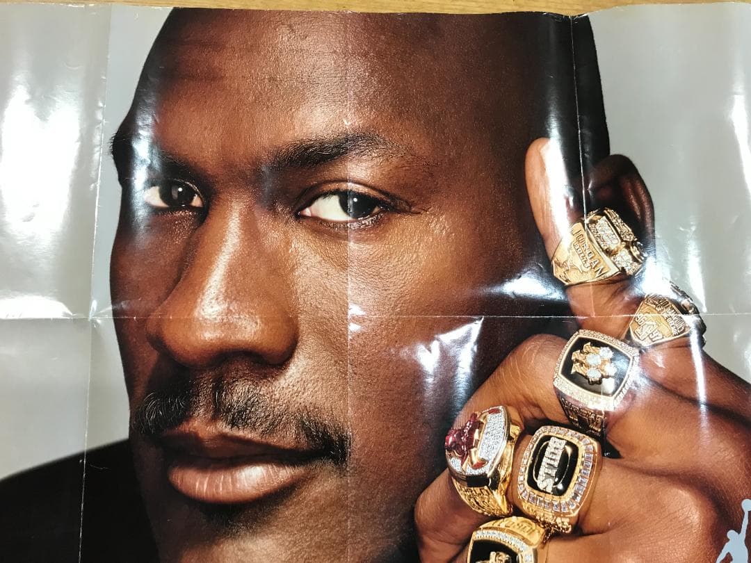 NIKE VINTAGE Michael Jordan 6リングス89X58cm