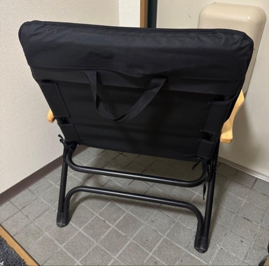 折りたたみアウトドアチェア ブラック