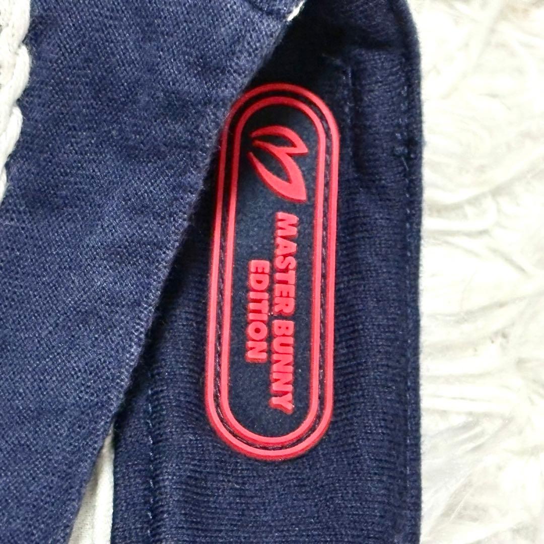【極美品】マスターバニーエディション　ショートパンツ　ボーダー　紺色　ゴルフ L