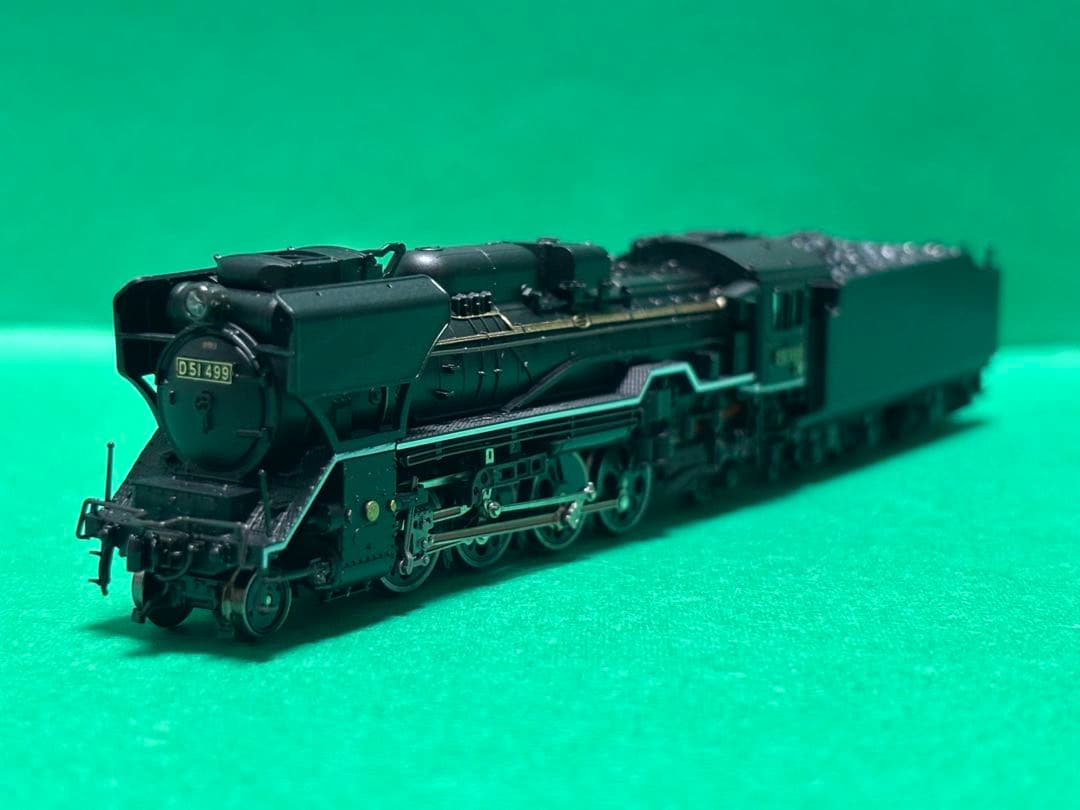 KATO 京都駅店特製品 D51 499 奈良運転所 赤ロッド
