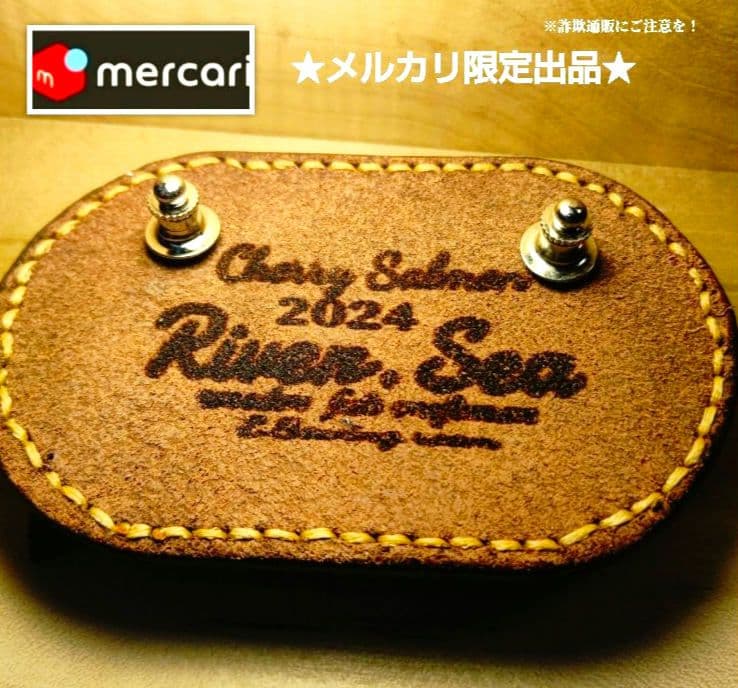 .Seaトラウトブローチ(桜鱒婚姻色/ウッド製)【1点物/最終価格】