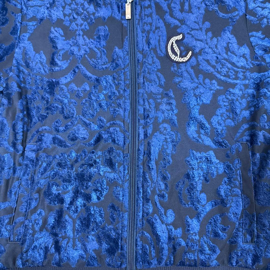 美品　CALLAWAY キャロウェイ ベロア総柄ジップジャケット