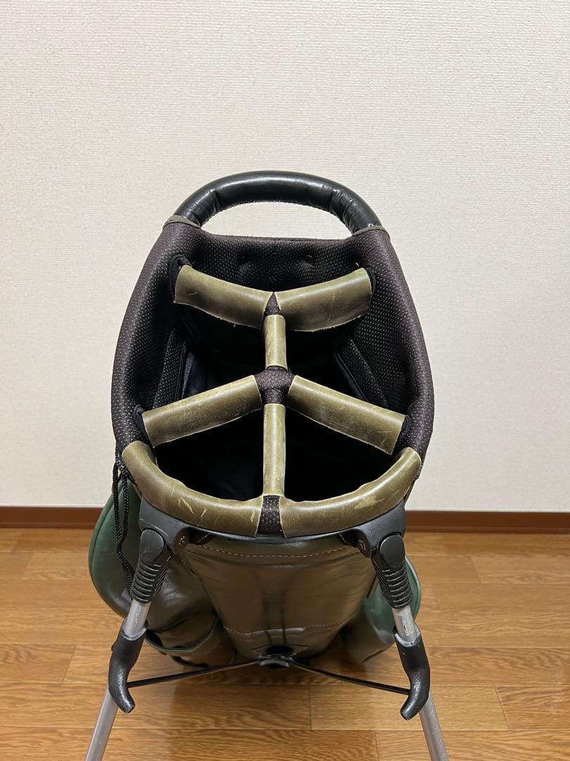 BELDING グリーン スタンド式ゴルフバッグ