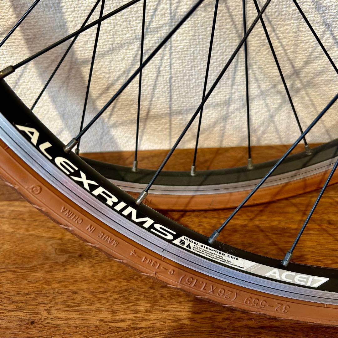 ALEXRIMS 完組ホイール ace-17 26インチ