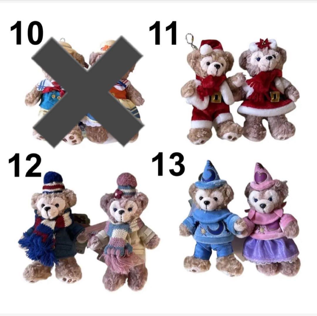 美品　ディズニー　ぬいぐるみバッジ　ダッフィー　シェリーメイ　ペア　25セット