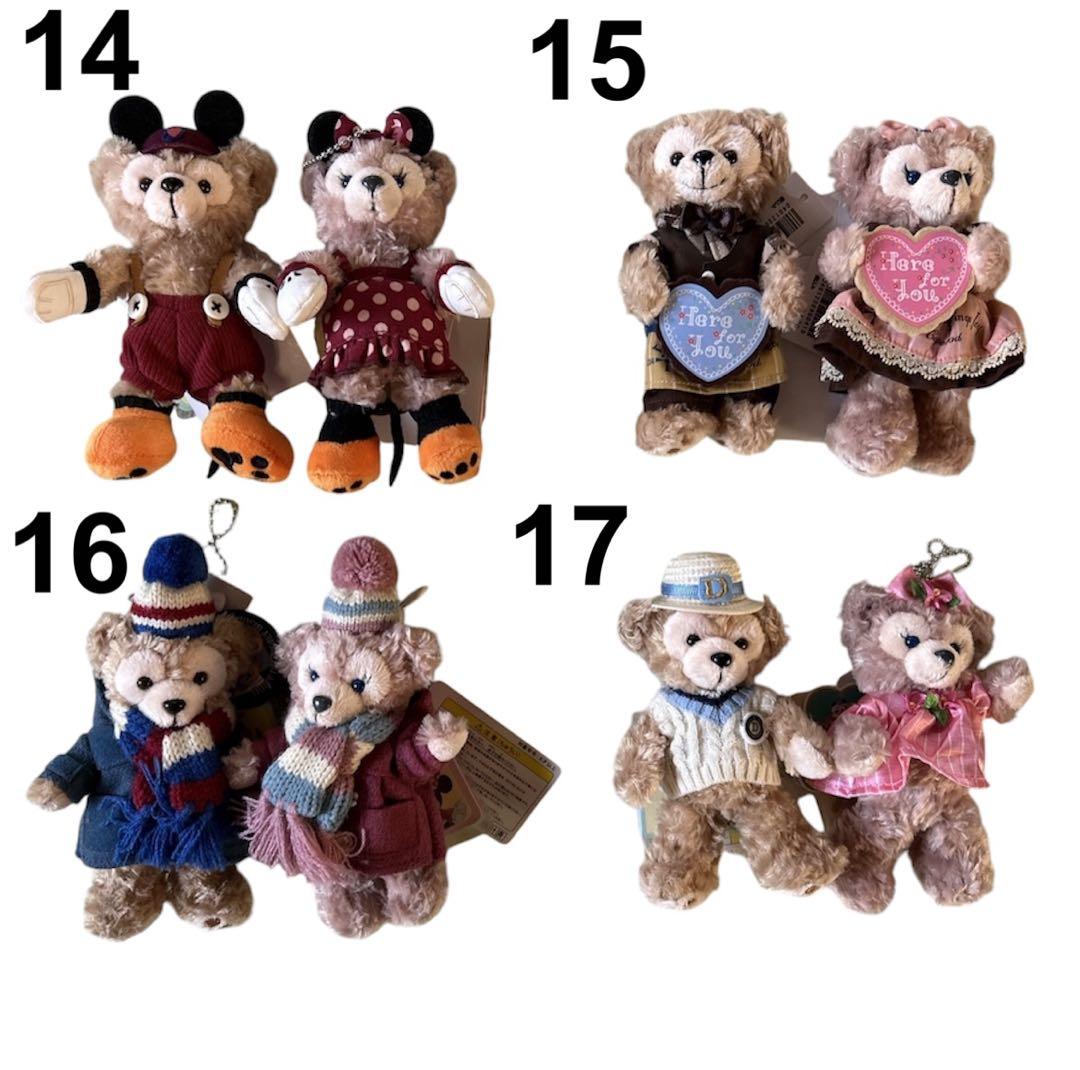 美品　ディズニー　ぬいぐるみバッジ　ダッフィー　シェリーメイ　ペア　25セット