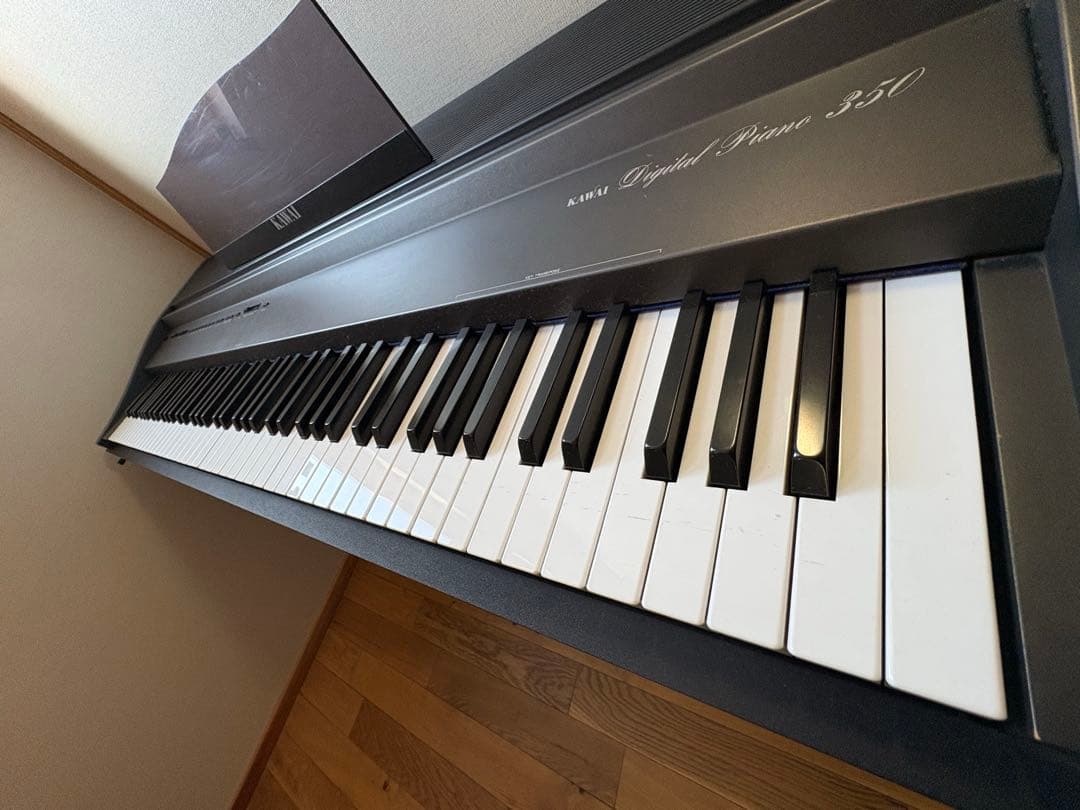 カワイ KAWAI 電子ピアノ PW350（変換プラグ・鍵盤カバー付き）