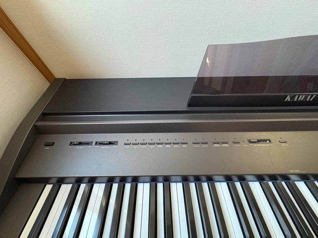 カワイ KAWAI 電子ピアノ PW350（変換プラグ・鍵盤カバー付き）