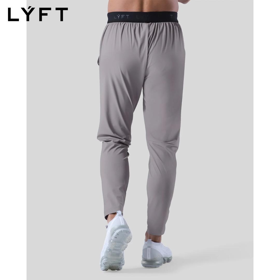 LÝFT GÝM ストレッチ テーパードパンツ メンズ XL グレー