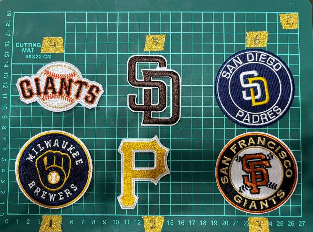 【確認用】MLB チーム　アイロン　刺繍ワッペン　38枚セット